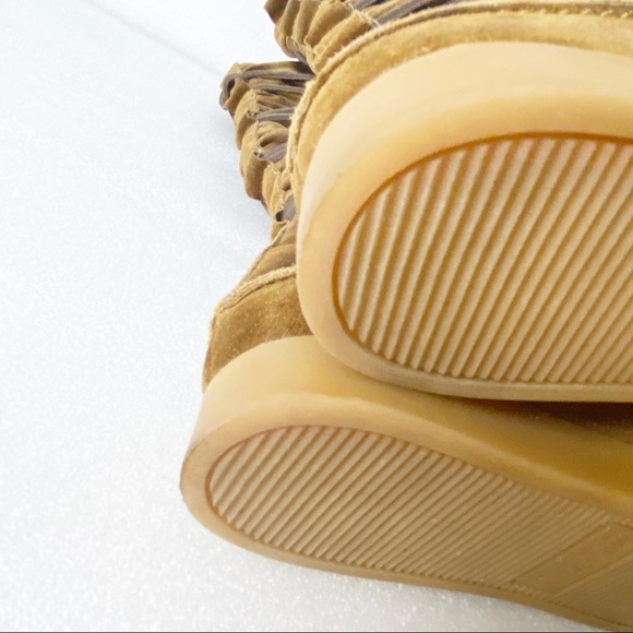 Michael Kors Suede Wrap Around Lace-Up Moccasin Boots - Picture 5 of 11